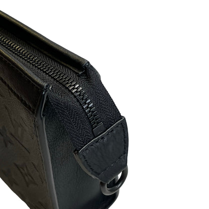 Used LOUIS VUITTON Monogram Empreinte Pochette Cle Clutch Black