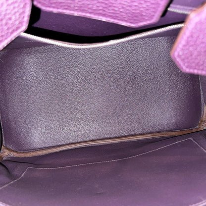 Used Hermès Birkin Handbag Purple PHW