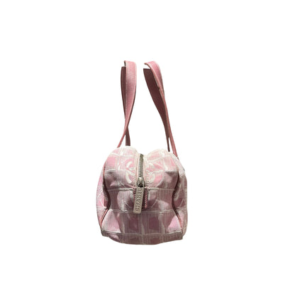 Used Chanel Nylon Handbag Pink