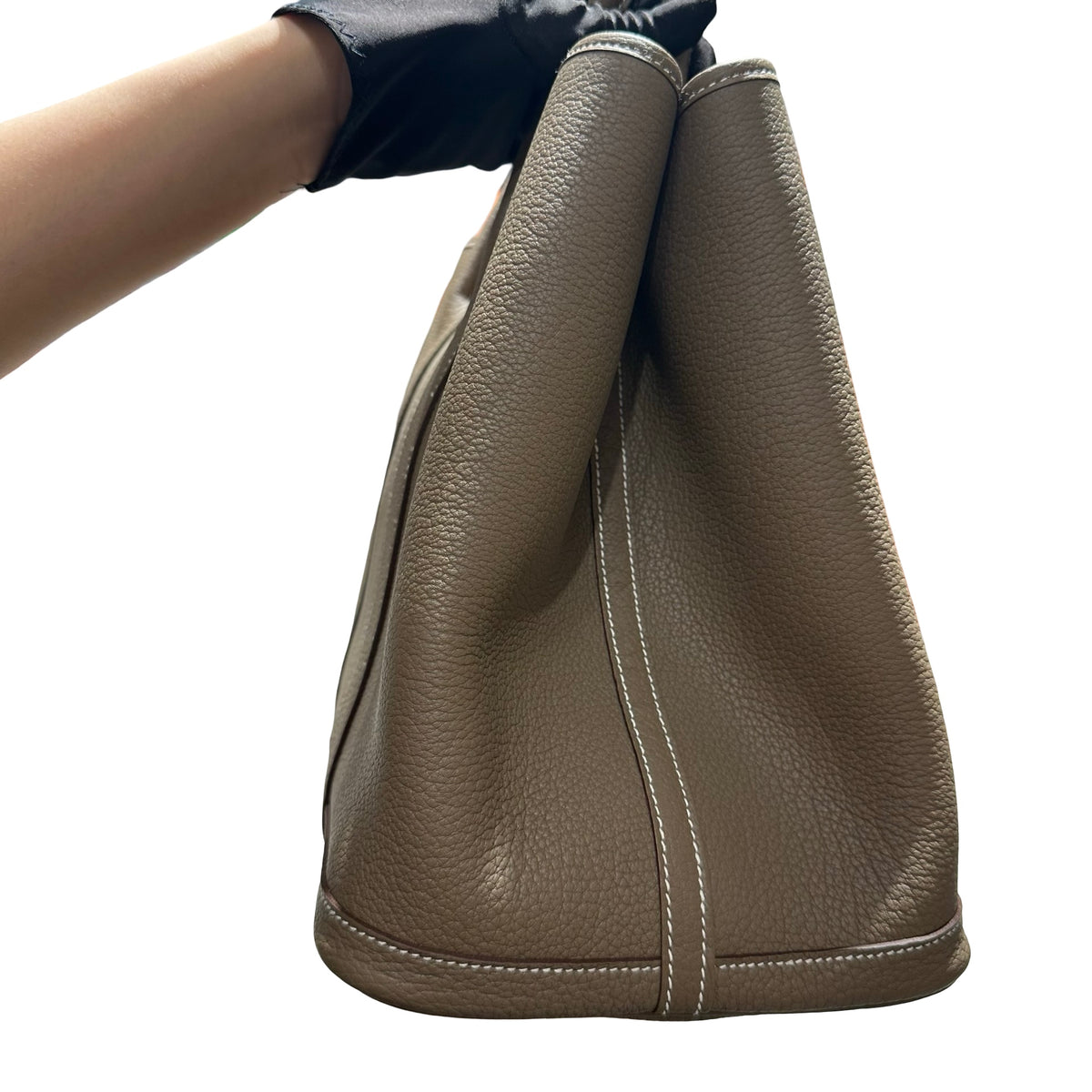Used HERMES TC Garden Party 36 Tote Bag Etoupe GHW