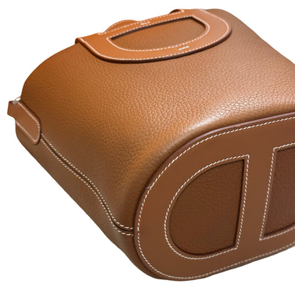 Used HERMÈS In The Loop Handbag Gold PHW