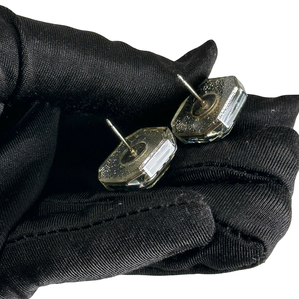 Used CHANEL Earrings Black