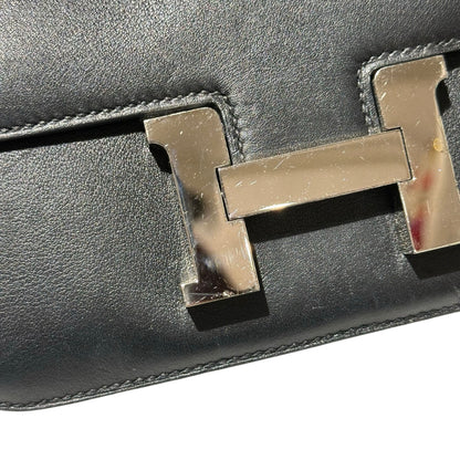 Used HERMÈS Mini Constance Cross Body Bag Black PHW