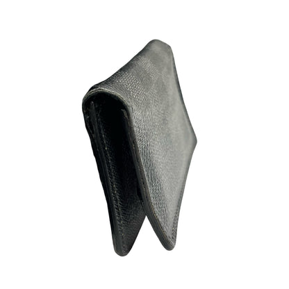 Used Louis Vuitton LV cardholder Card holder Black Grey