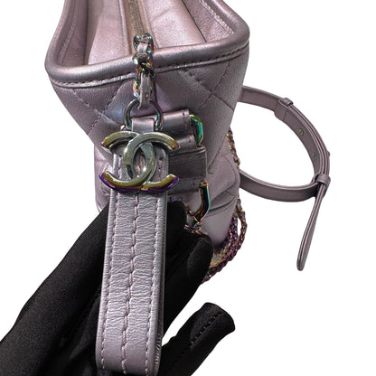 Used CHANEL Gabrielle Shoulder Bag Light purple Rainble HW