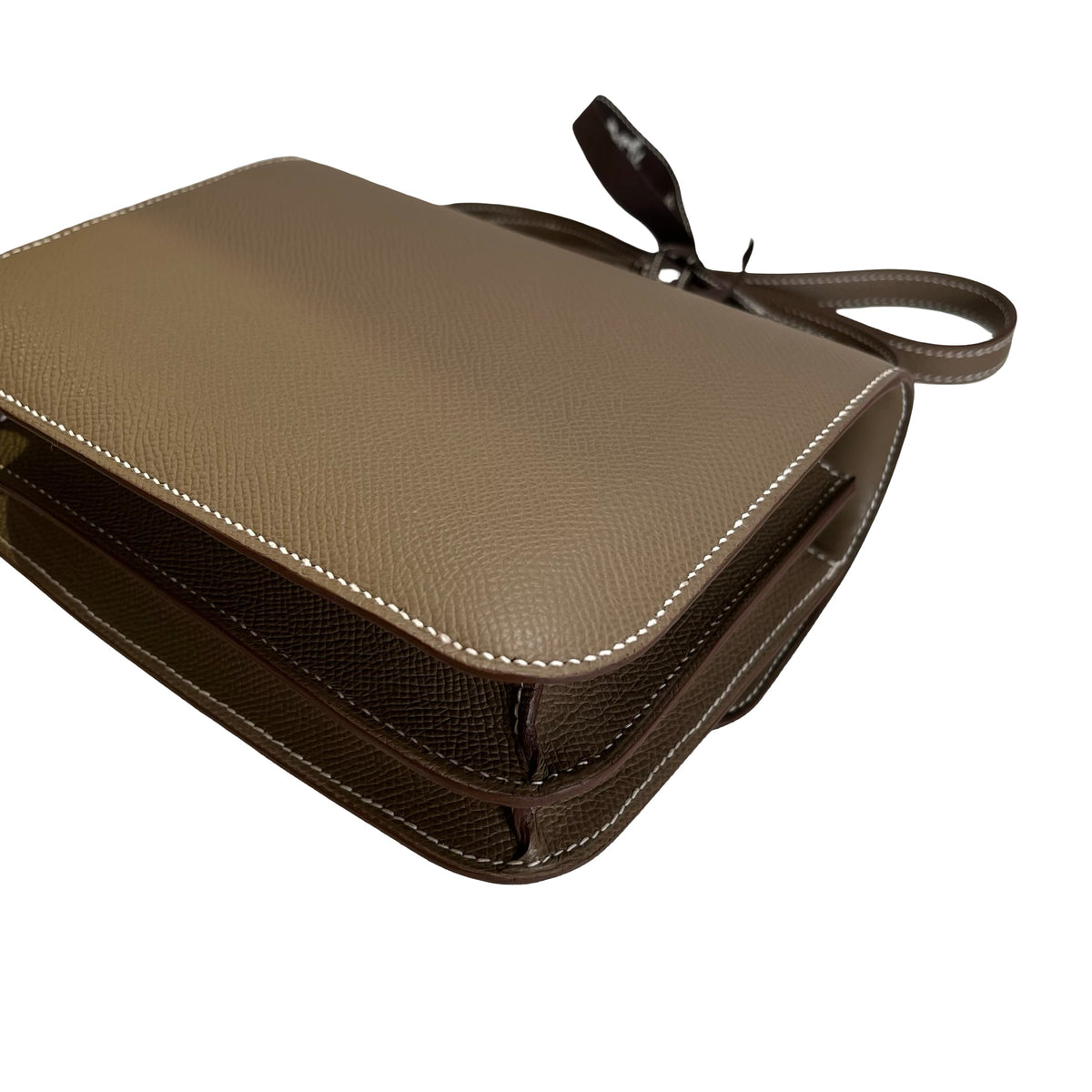 Brand New HERMES Epsom Constance Mini Crossbody Bag Etoupe