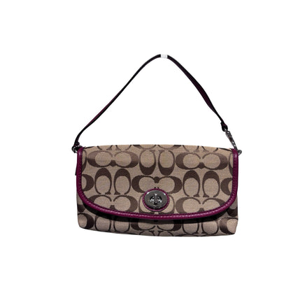 Used COACH Canvas Hobo Shoulder Handbag