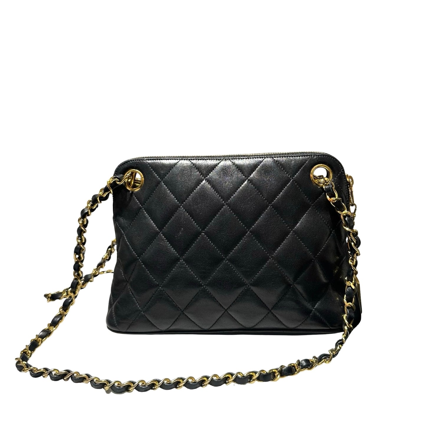 Used CHANEL Cross Body bag Black GHW