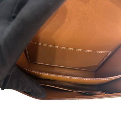 Brand New HERMES Epsom Felt Mini Constance Crossbody Bag Gold FHW