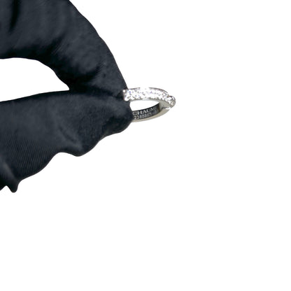 Used CHAUMET White Gold Ring Liens Evidence Pared XS RHODIGM Diamond Ring Silver