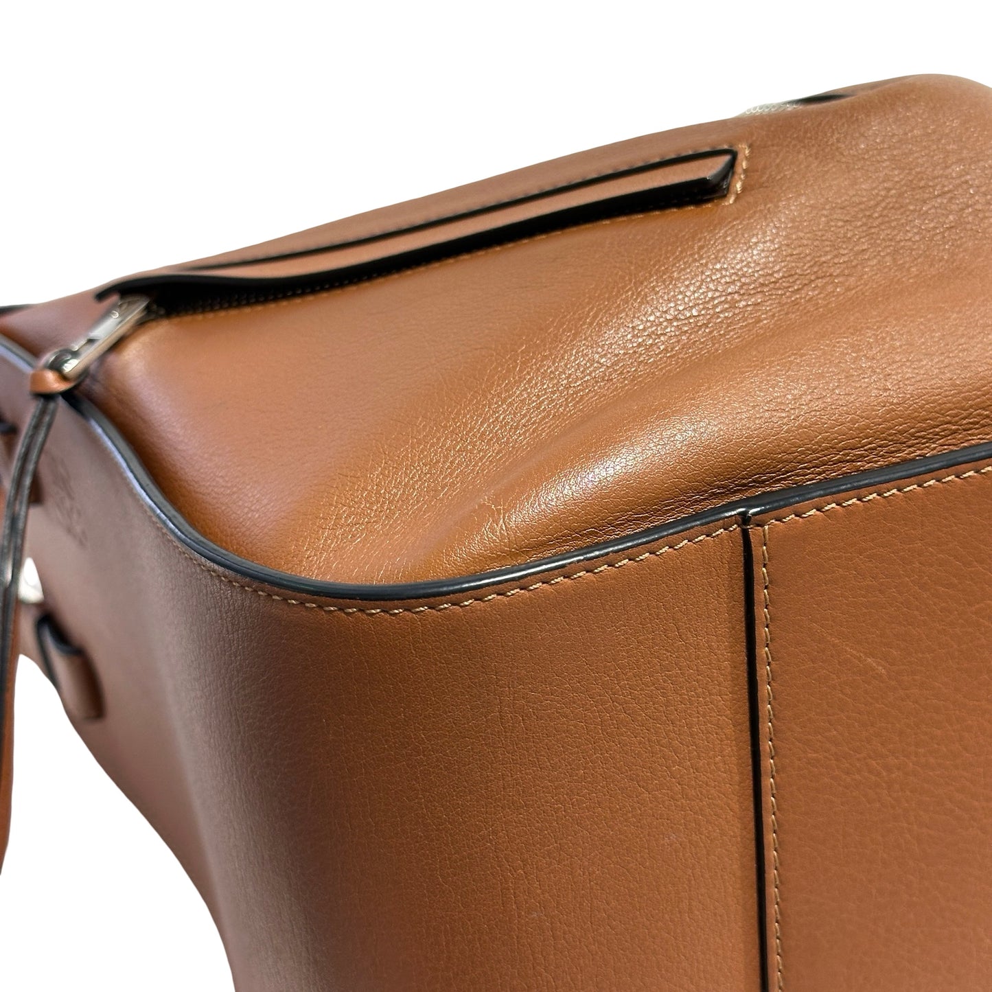 Used LOEWE Leather Hammock Shoulder Bag Tan