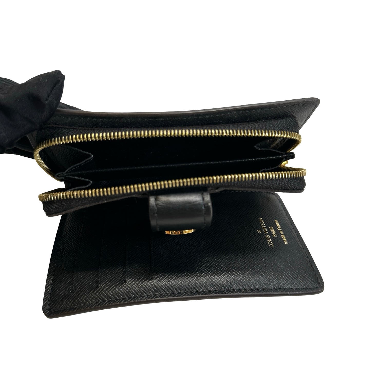 Used LOUIS VUITTON Monogram Reverse Canvas Portefeuille Juliette Wallet Brown