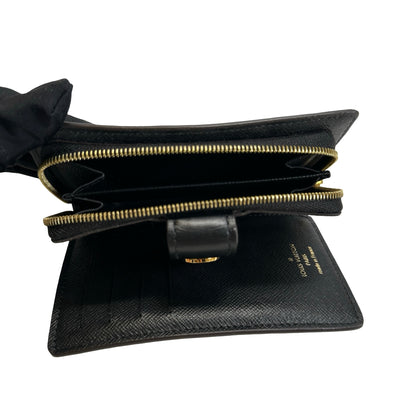 Used LOUIS VUITTON Monogram Reverse Canvas Portefeuille Juliette Wallet Brown