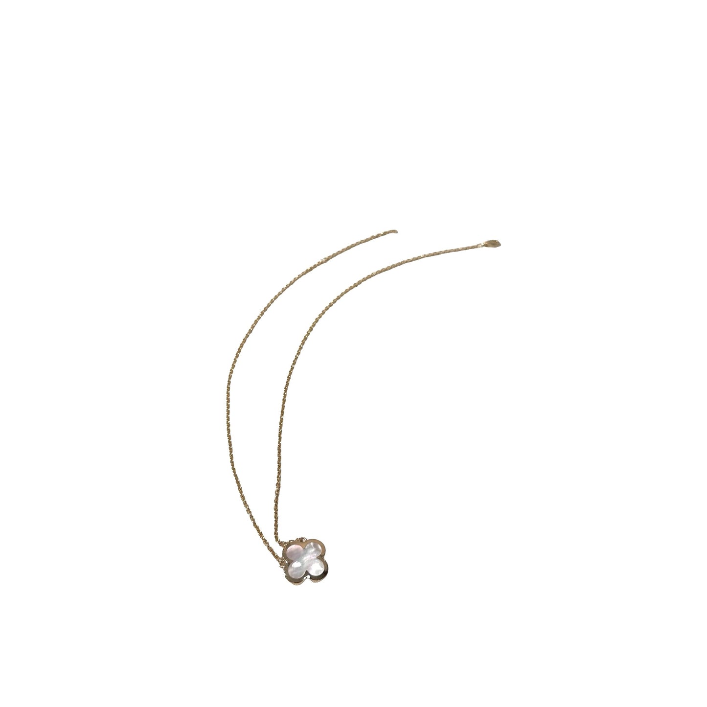 Used VAN CLEEF & ARPELS Rose Gold 18K Gold PURE Alhambra Necklace GHW