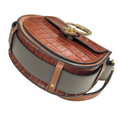 Used CHLOE Cross Body Bag Grey Brown