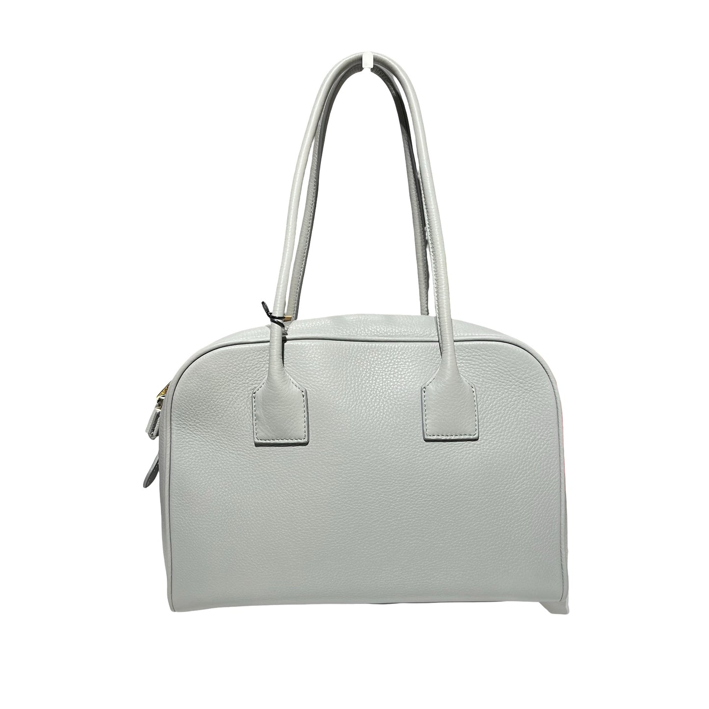 Used BURBERRY Tote Bag Grey GHW
