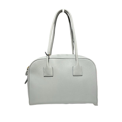 Used BURBERRY Tote Bag Grey GHW