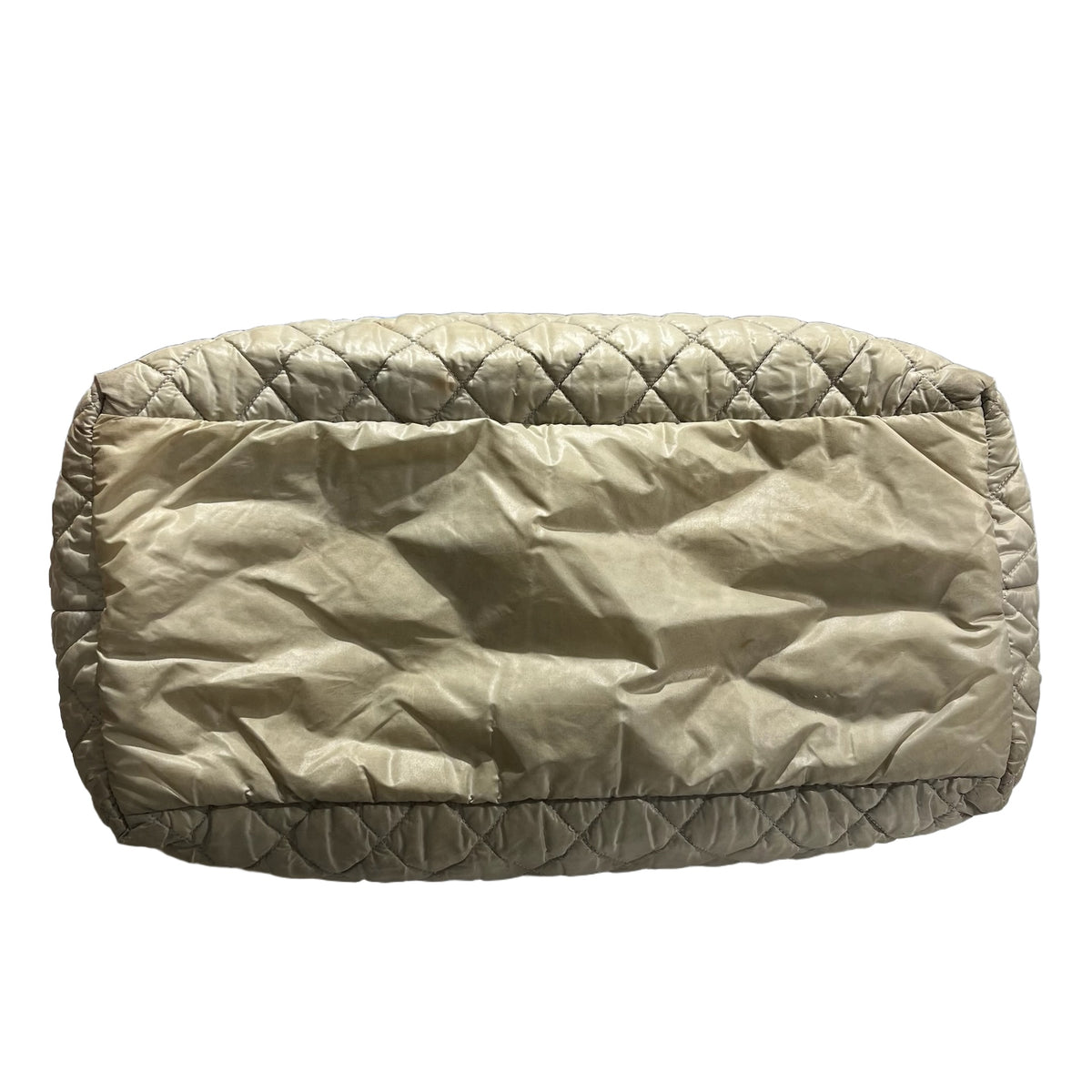 Used CHANEL Quilted Nylon Coco Cocoon Tote Bag Beige