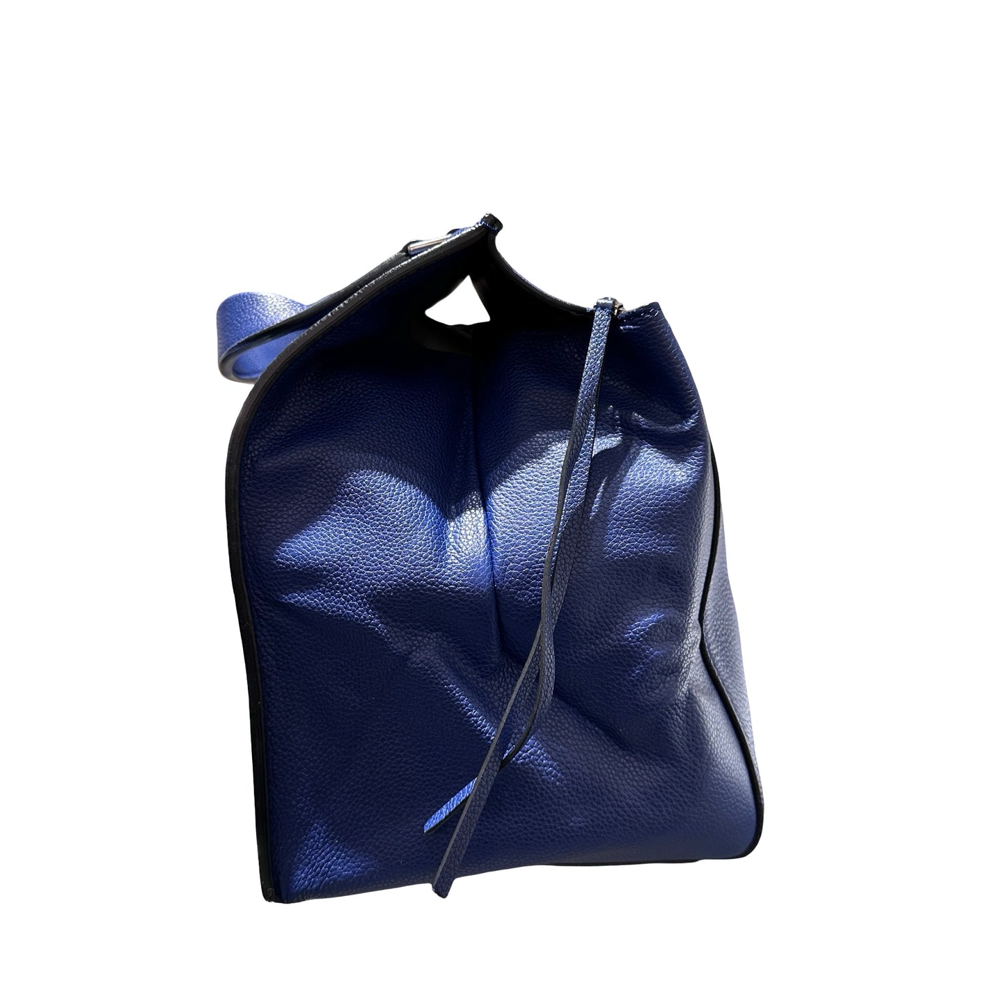 Used CÉLINE Edge Handbag Navy Blue PHW