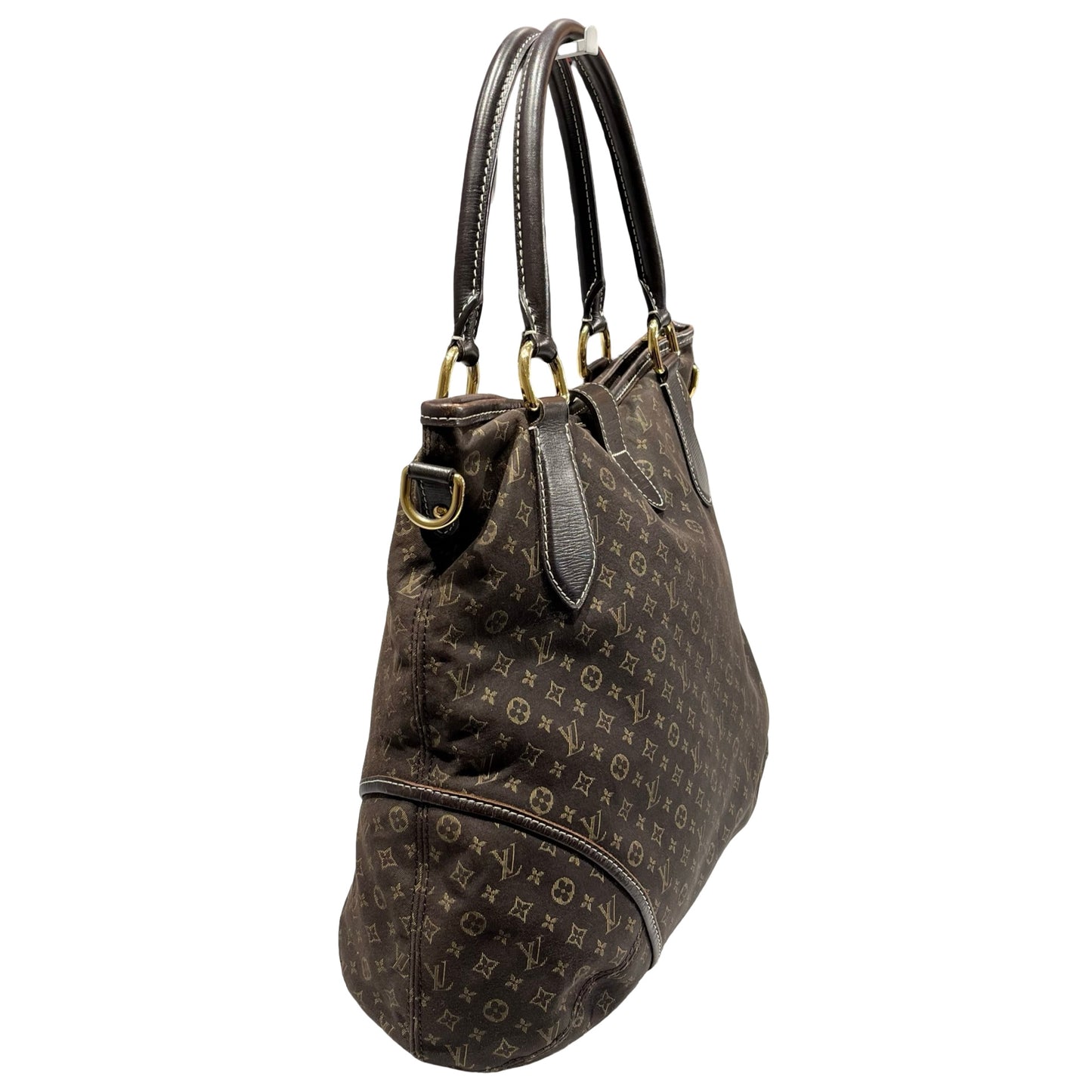 Used Louis Vuitton Canvas Vintage Hand Bag Hobo Bag Brown GHW
