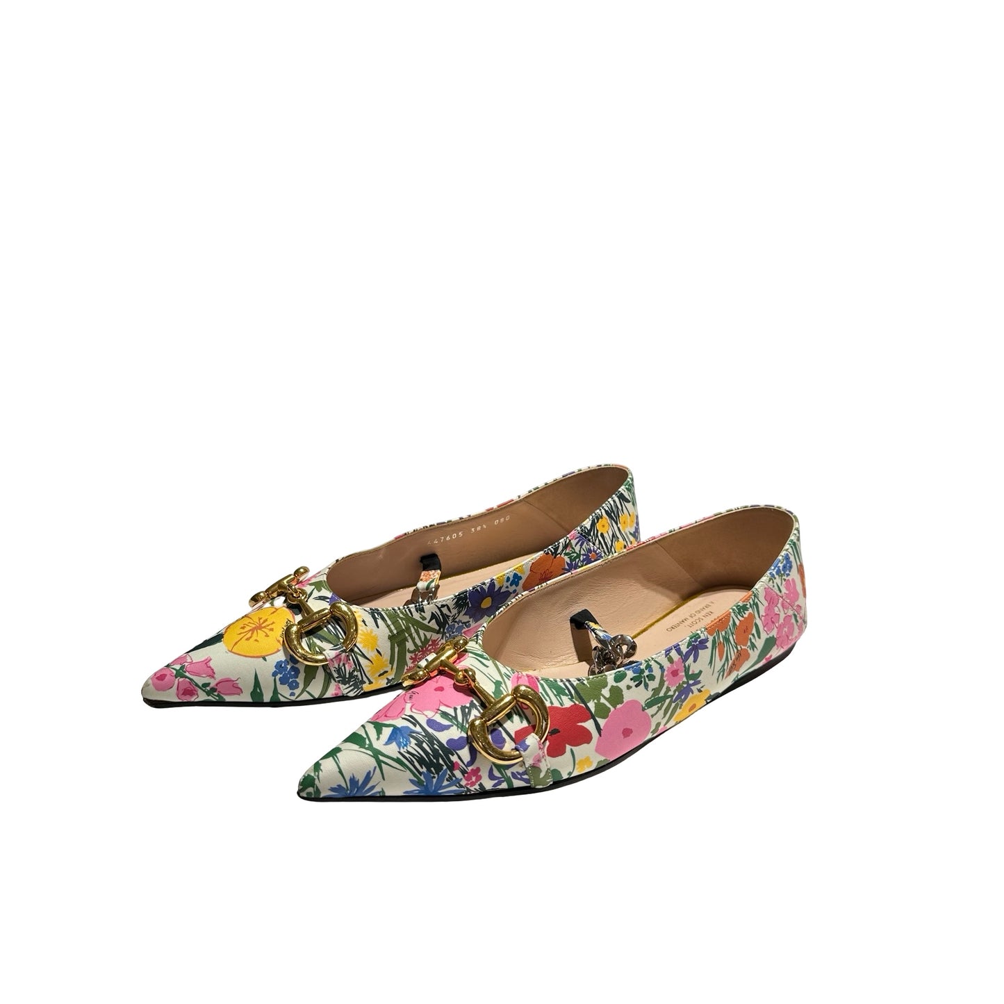 Used GUCCI Shoes Pink Yellow Green