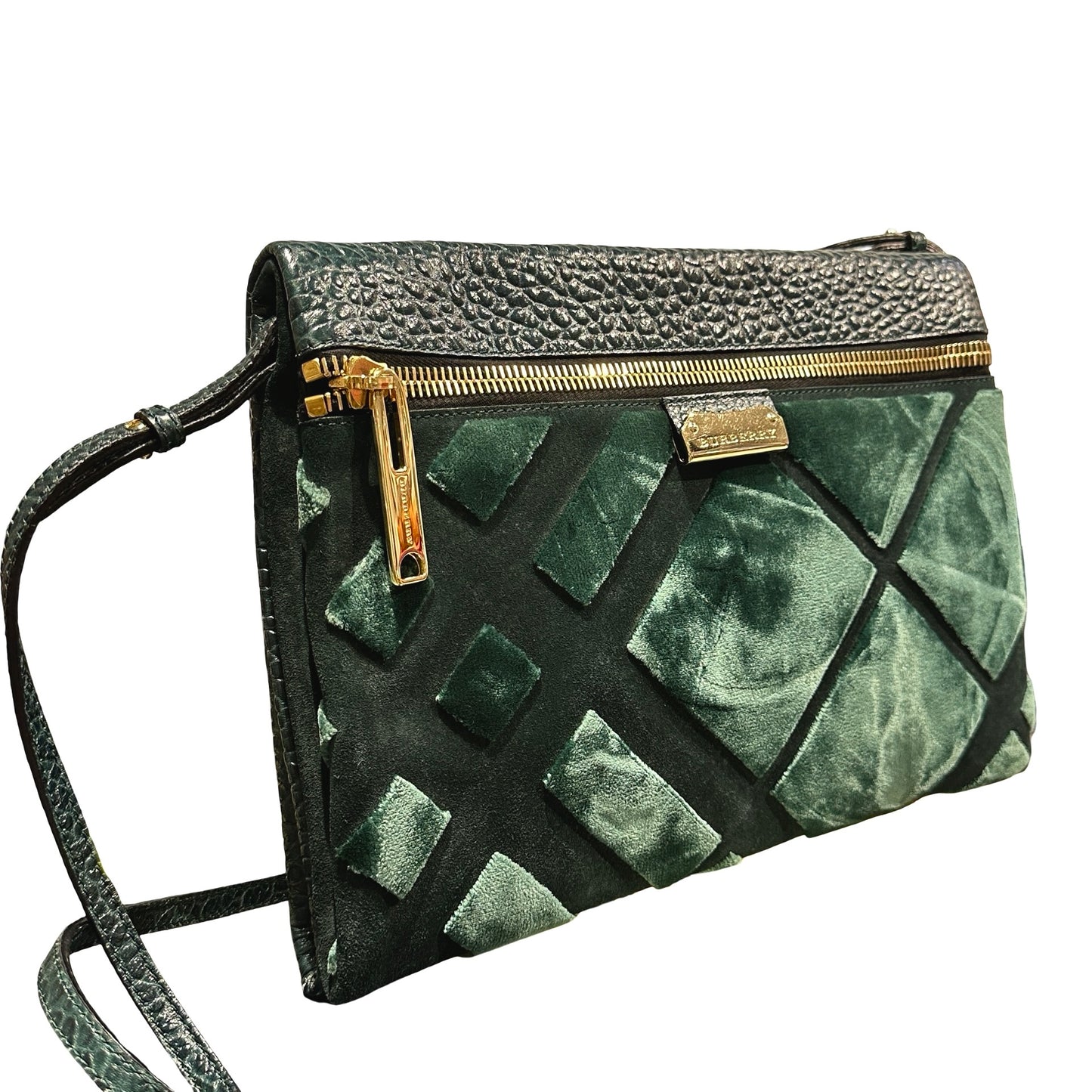 Used BURBERRY Cross Body Bag Green