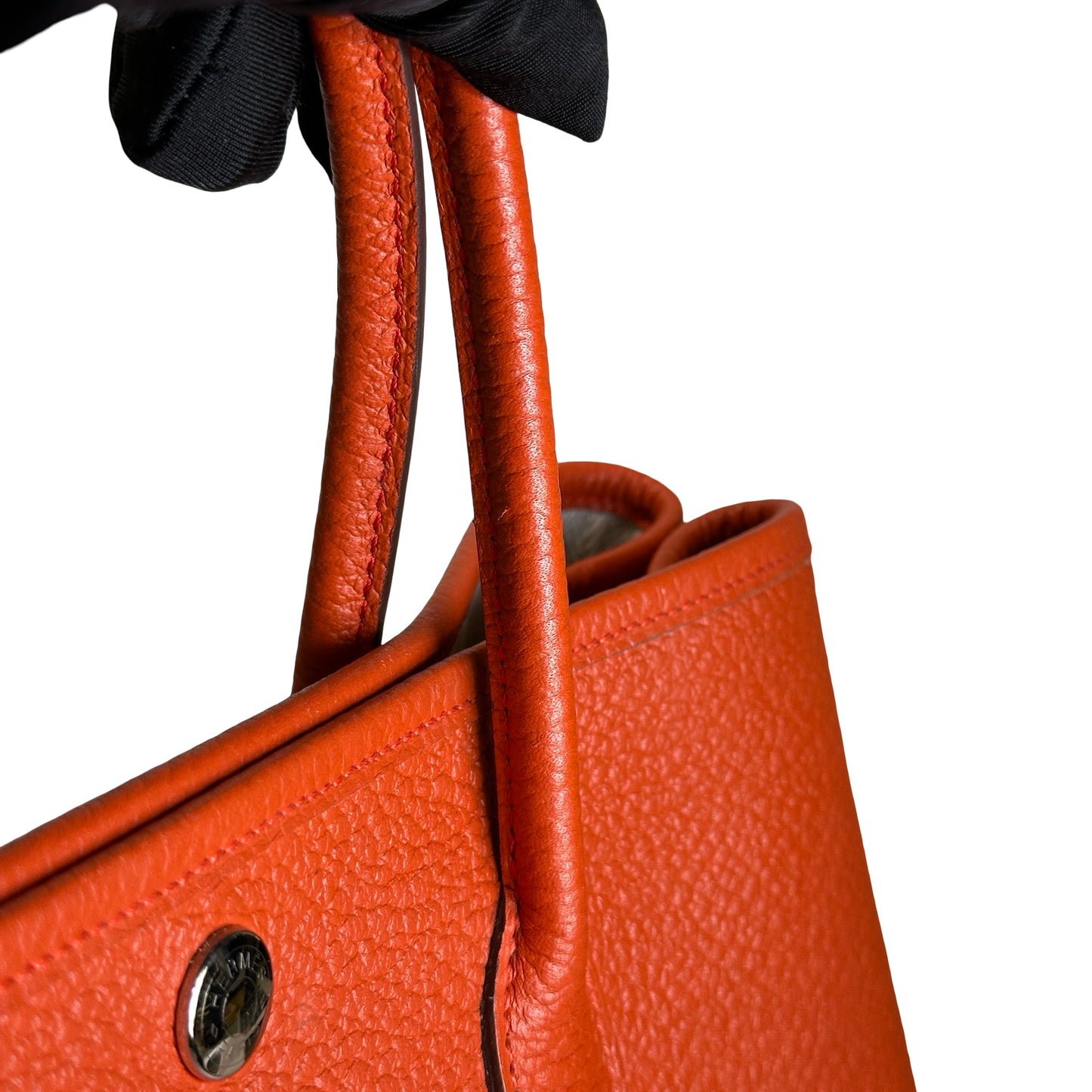 Used HERMES Negonda Garden Party Tote Bag Orange