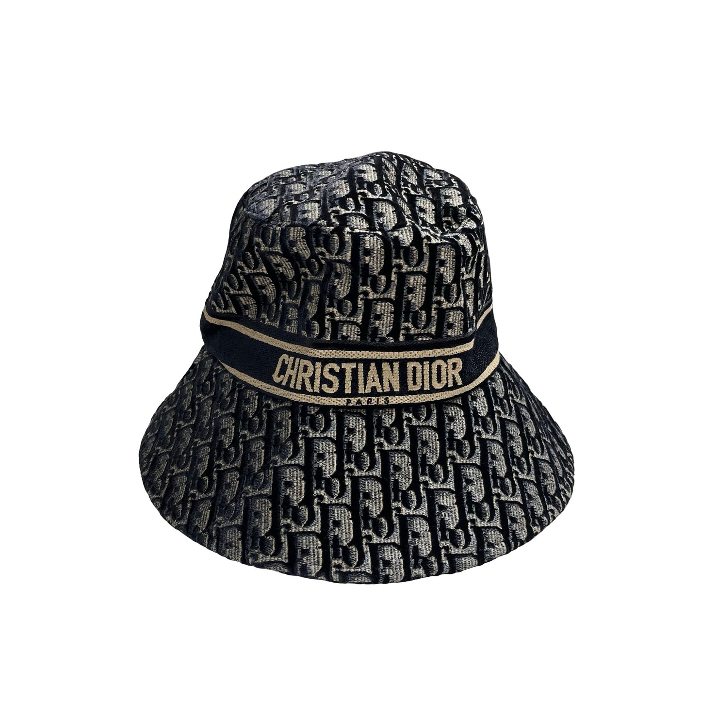 Used DIOR Oblique Oblique Hat Navy