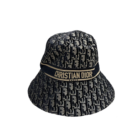 Used DIOR Oblique Oblique Hat Navy
