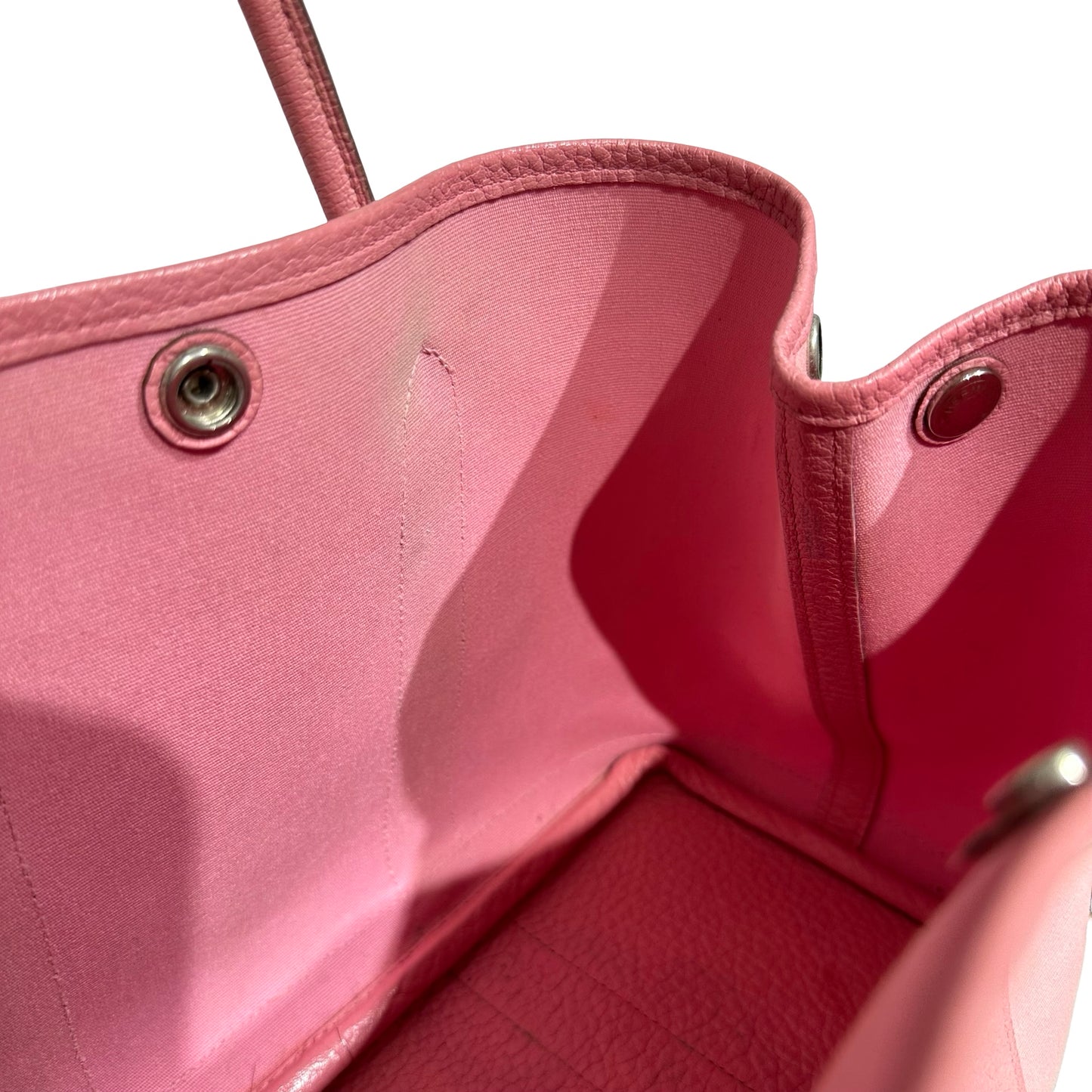 Used HERMÈS Canvas GP 30 Handbag Pink