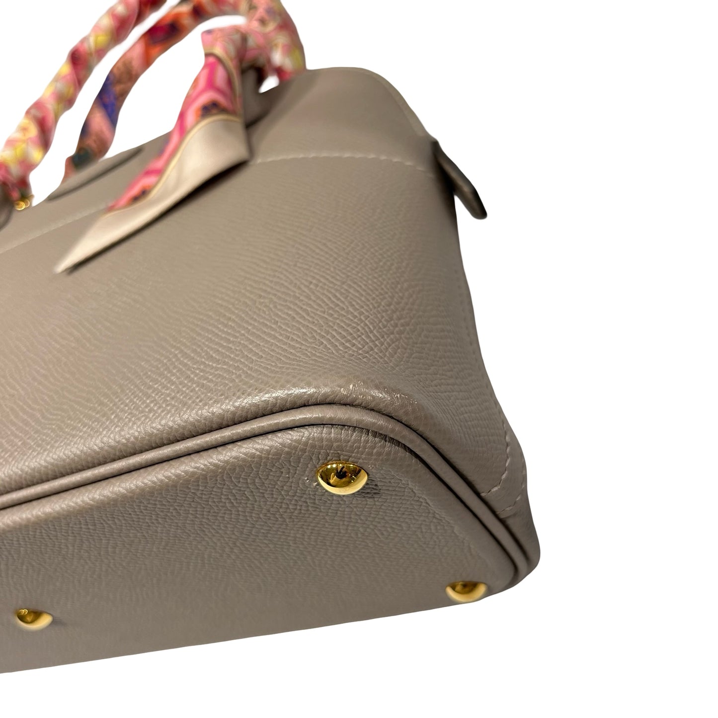 Used Hermès BOLIDE 27 Tote Bag Etoupe (18) GHW