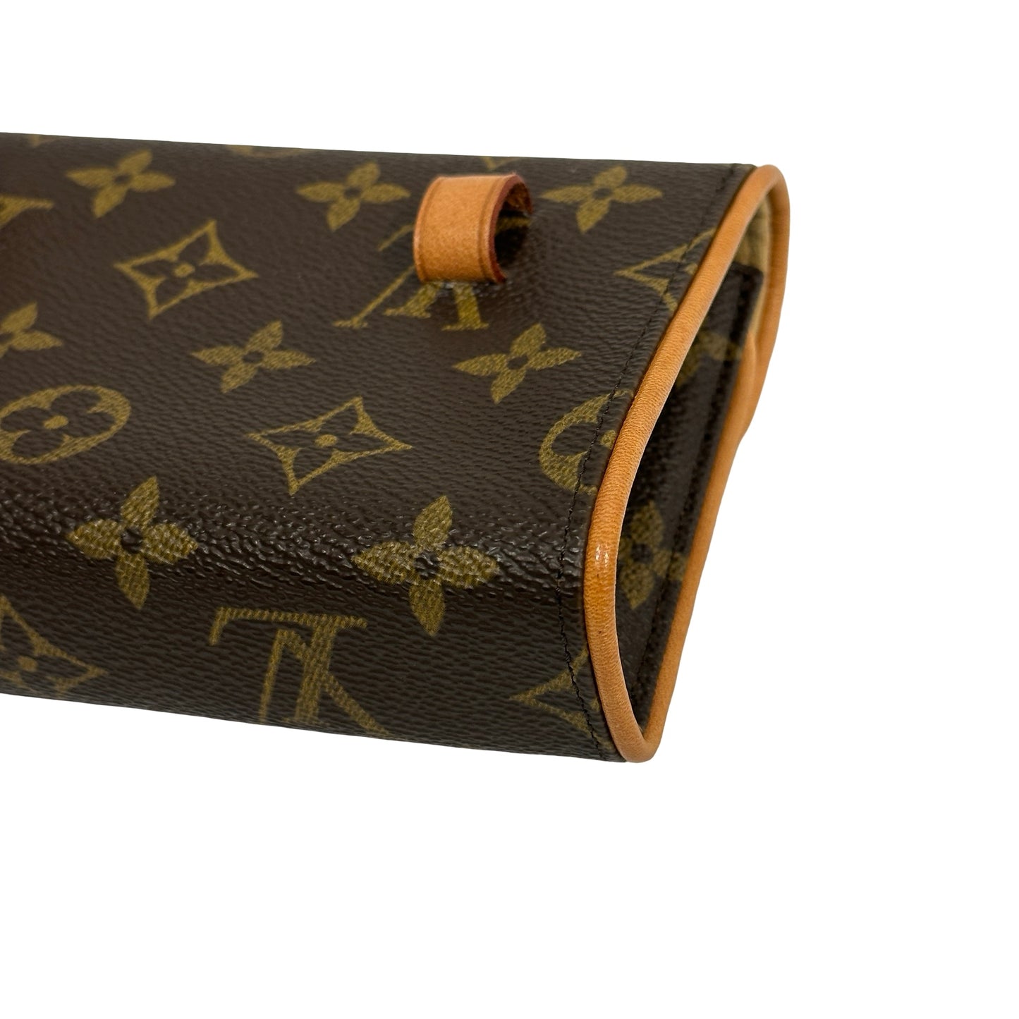 Used LOUIS VUITTON Monogram Canvas Pochette Florentine Belt bag Brown