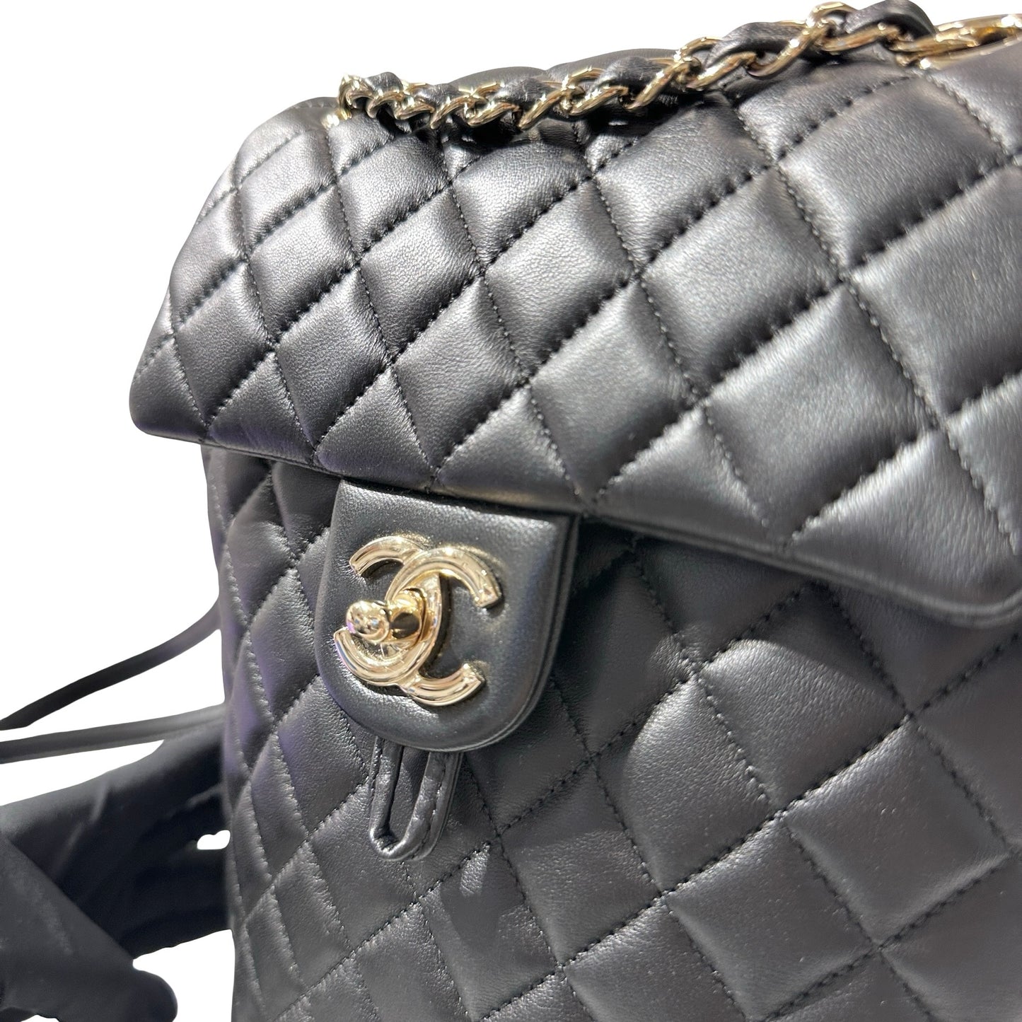 Used CHANEL Lambskin Leather Backpack