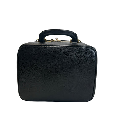 Used CHANEL Caviar leather Caviar Vanity Case Vanity case Black Gold