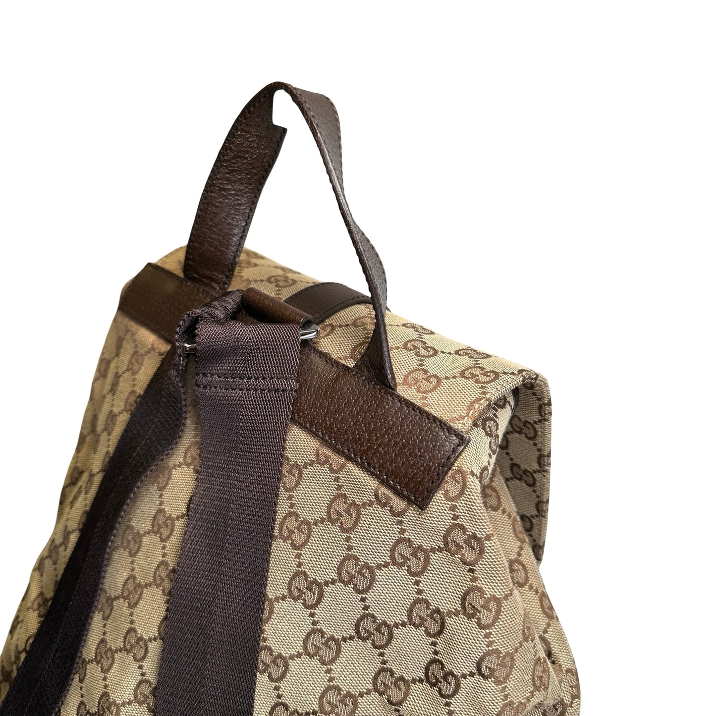 Used GUCCI GG Canvas GG Canvas Backpack Backpack Brown Beige