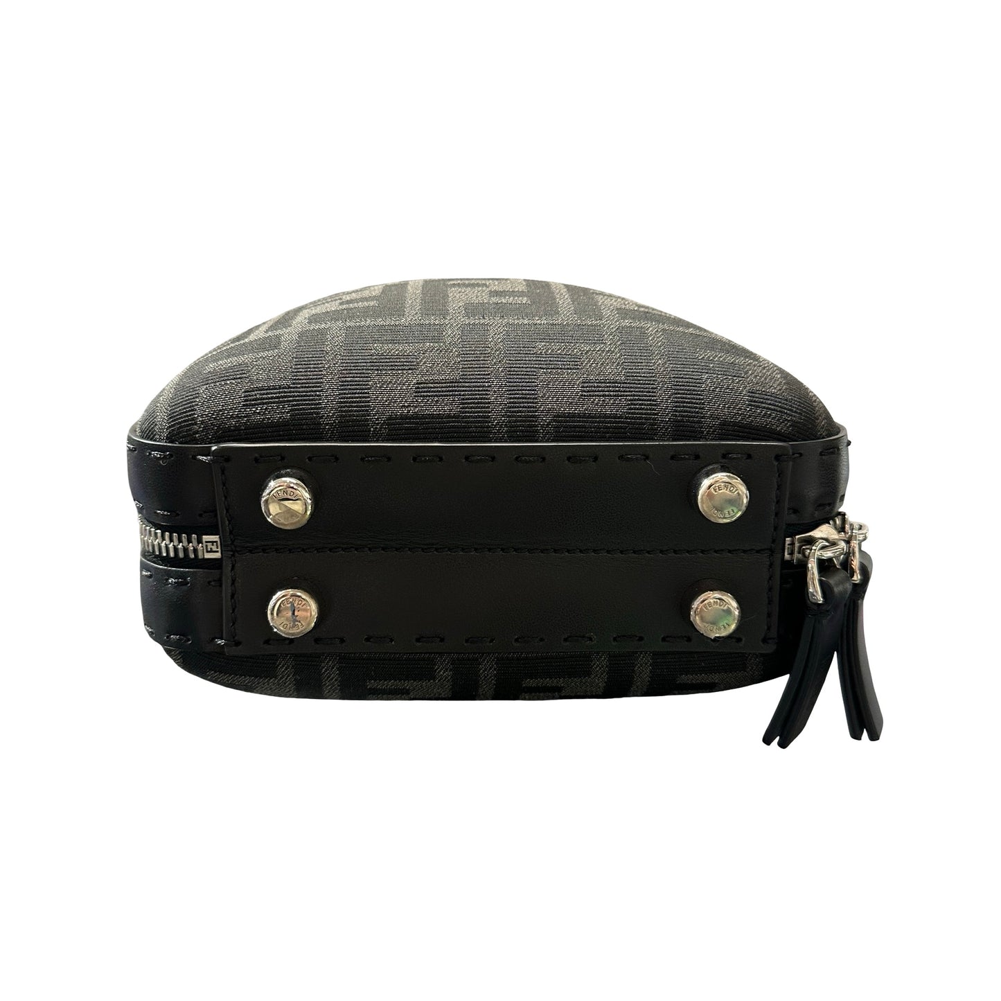 Used FENDI camera chevron Camera Bag Black