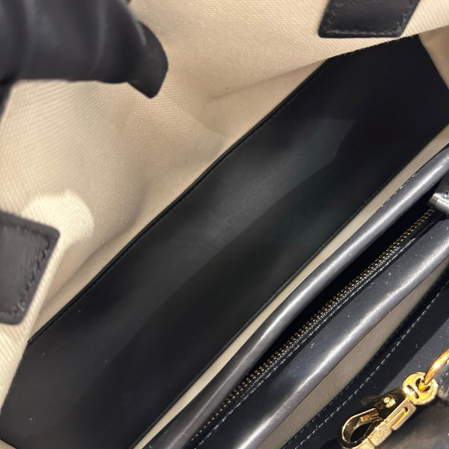 Used CHANEL Tweed Leather Suede Tweed and Leather CC Shoulder Bag Shoulder Bag Black Brown White