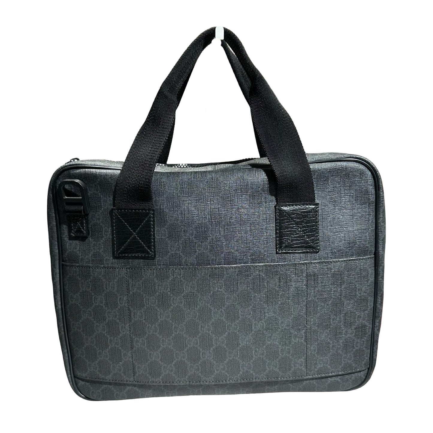 Used GUCCI GG CANVAS Handbag Briefcase Black