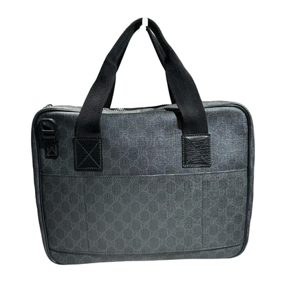 Used GUCCI GG CANVAS Handbag Briefcase Black
