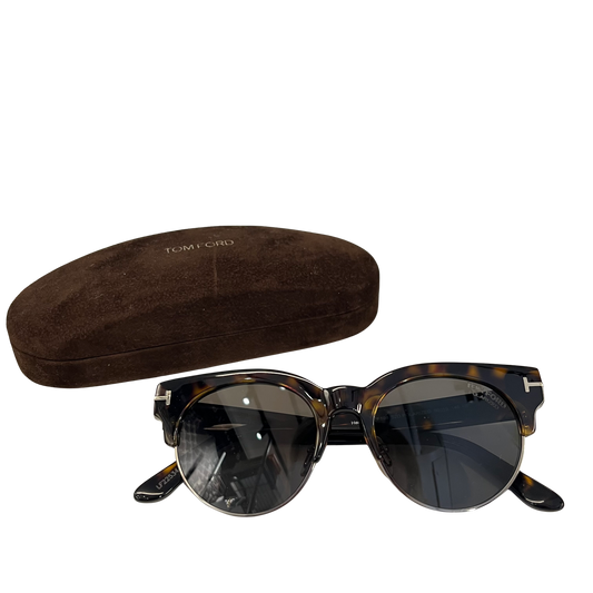 Used TOM FORD Tortoiseshell Sunglasses SUNGLASSESS Brown Black