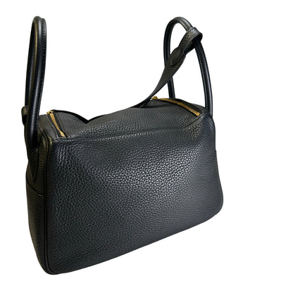 Used HERMES Tc Lindy 26 Shoulder Bag Black Ghw