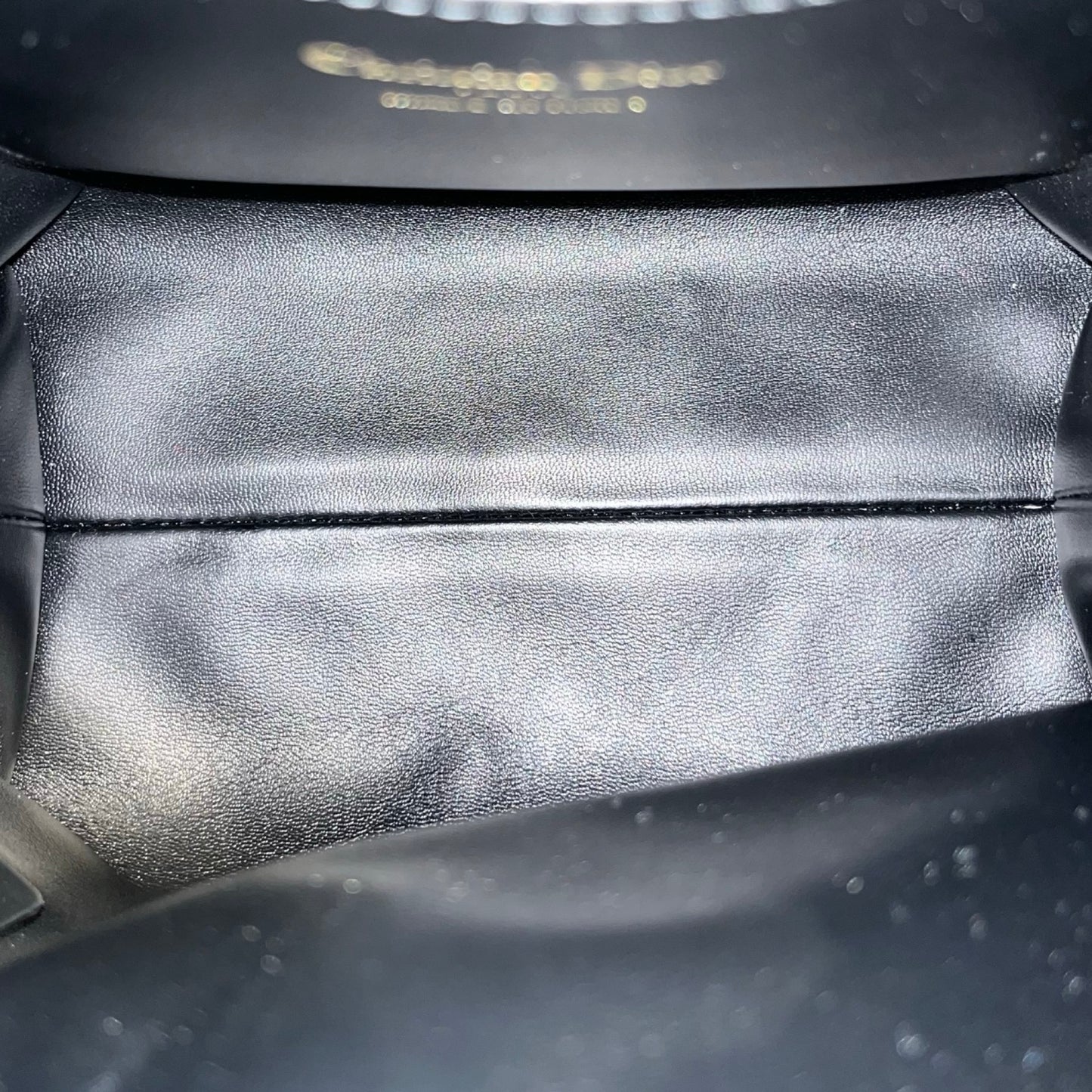 Used DIOR Caro Bucket Bag Black GHW