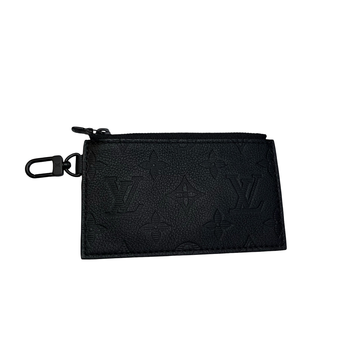 Used LOUIS VUITTON Monogram Empreinte Pochette Cle Clutch Black