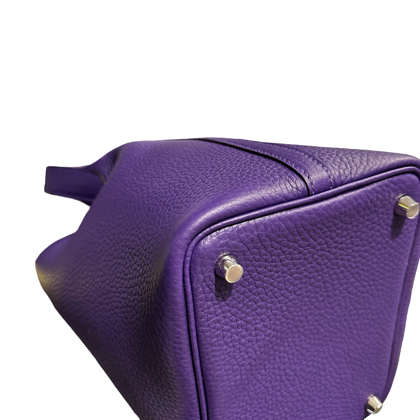 New Hermès Picotin 18 Bucket Bag Purple PHW X3