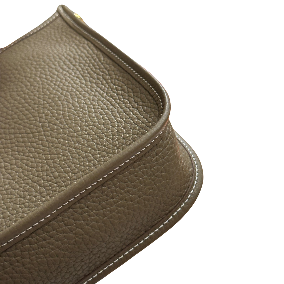 Brand New HERMES Clemence Evelyne Crossbody Bag Etoupe