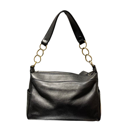 Used CHANEL Vintage Hobo Hobo Bag Black GHW