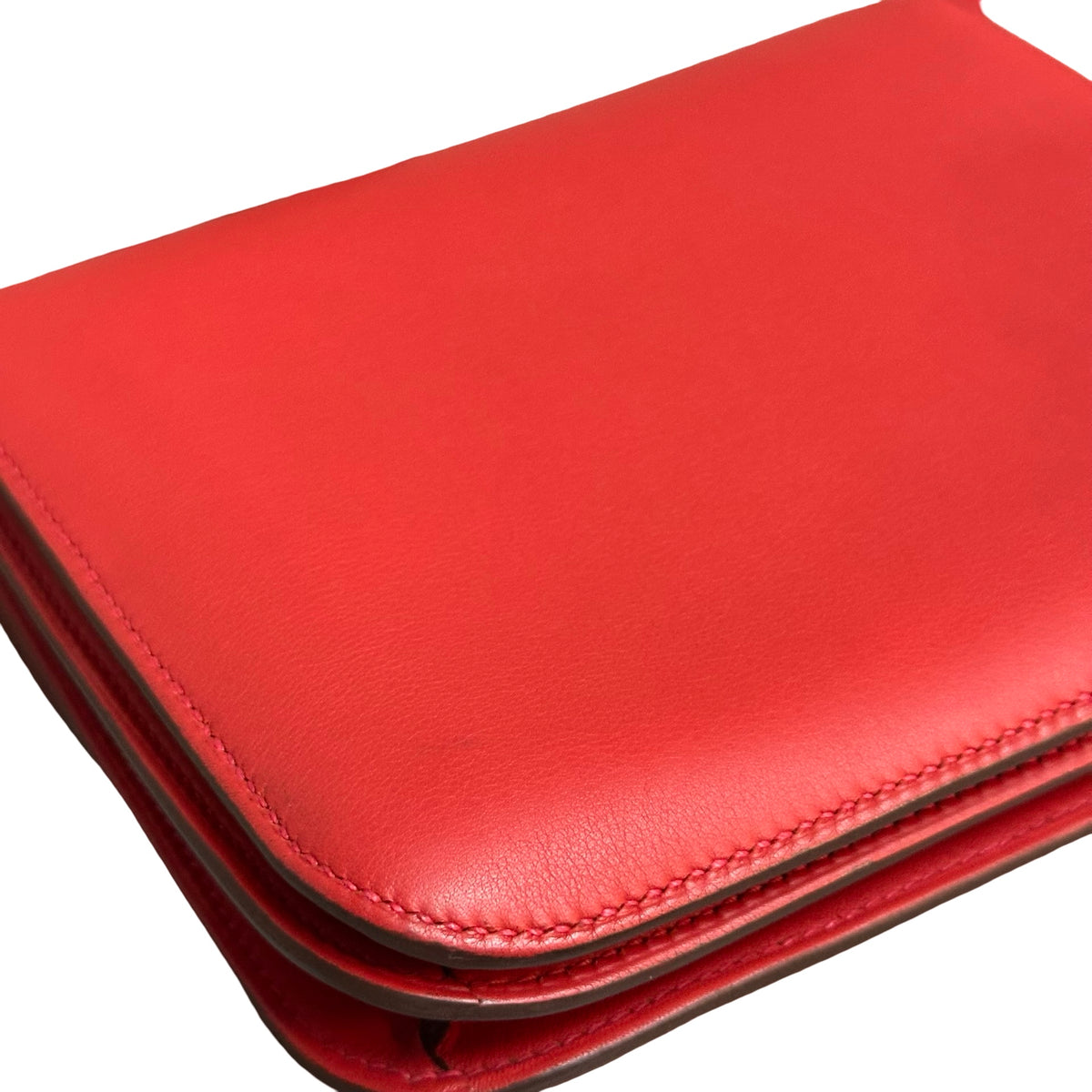 HERMES Swift Mini Constance Crossbody Bag Red GHW