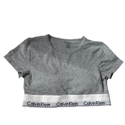 Used CALVIN KLEIN cotton T - Shirt Clothes Grey