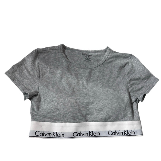 Used CALVIN KLEIN cotton T - Shirt Clothes Grey