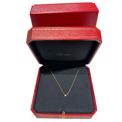 Used CARTIER AU750 Gold Necklace with Diamond Jewellery Jewellery Yellow Gold